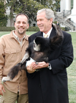 Dan Breeding and President Bush
