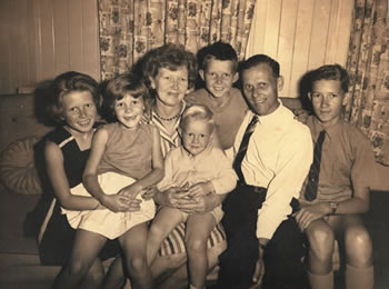 The Ham family in the 1960s